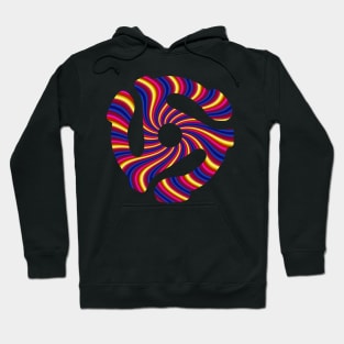 Psychodelic 60's Record Spindle Adapter - Acid Rock Hoodie